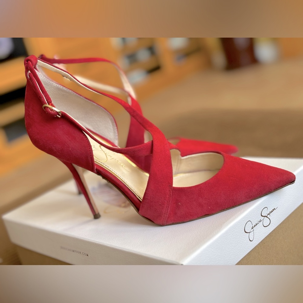 Jessica Simpson maraschino color shoes